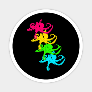 Octopus (Cephalopoda) rainbow Magnet